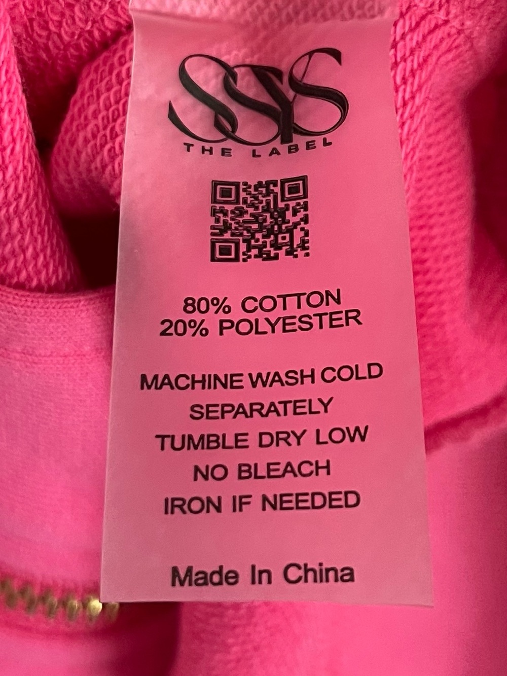 SSYS The Lucy Lightweight Full Zip In Dark Pink size M - Picture 6 of 7
